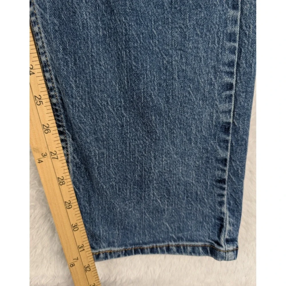 Levi's 505 Regular Fit‎ Jeans Mens 38x34(32) Straight Leg Med Wash Blue